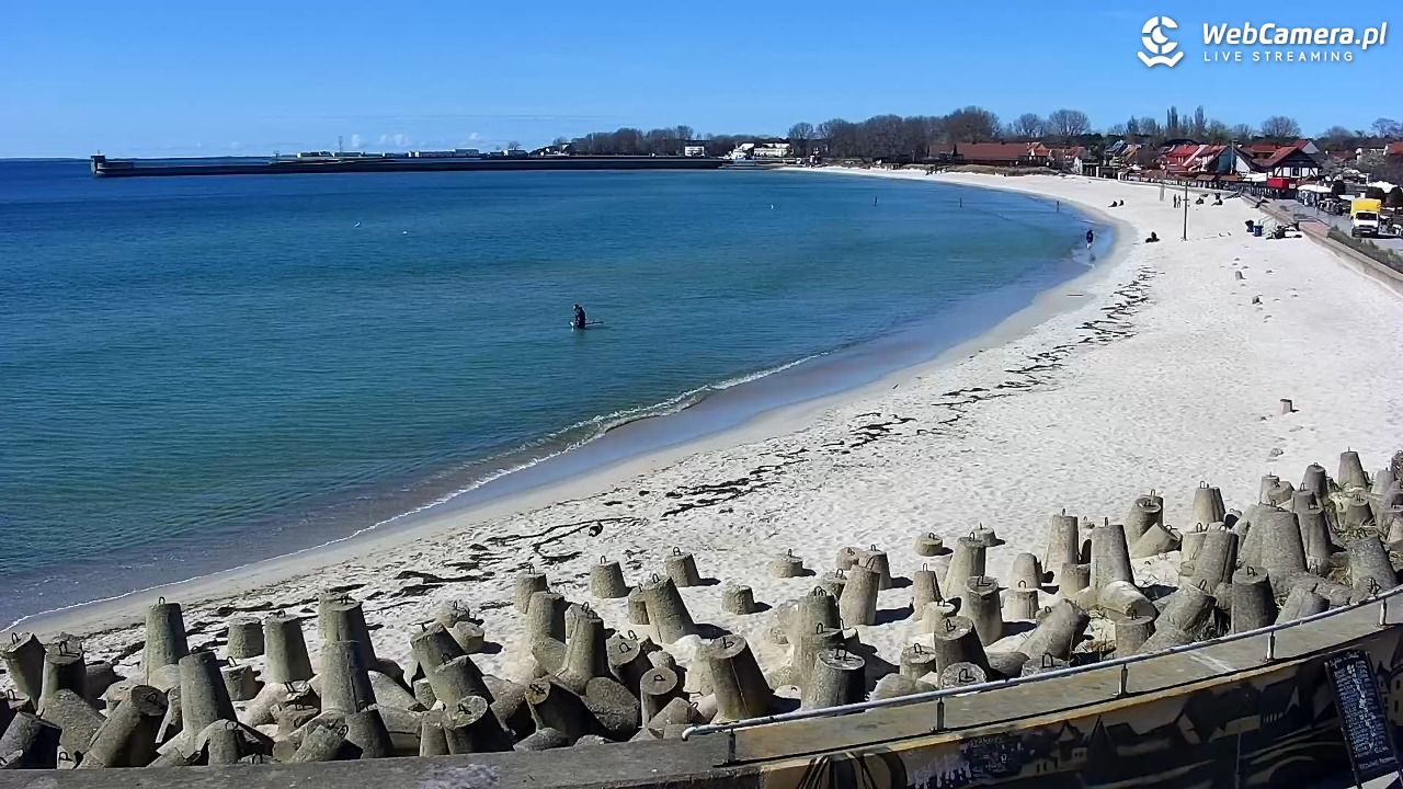 Hel - widok na bulwar i plażę - 29 kwiecień 2026, 14:23