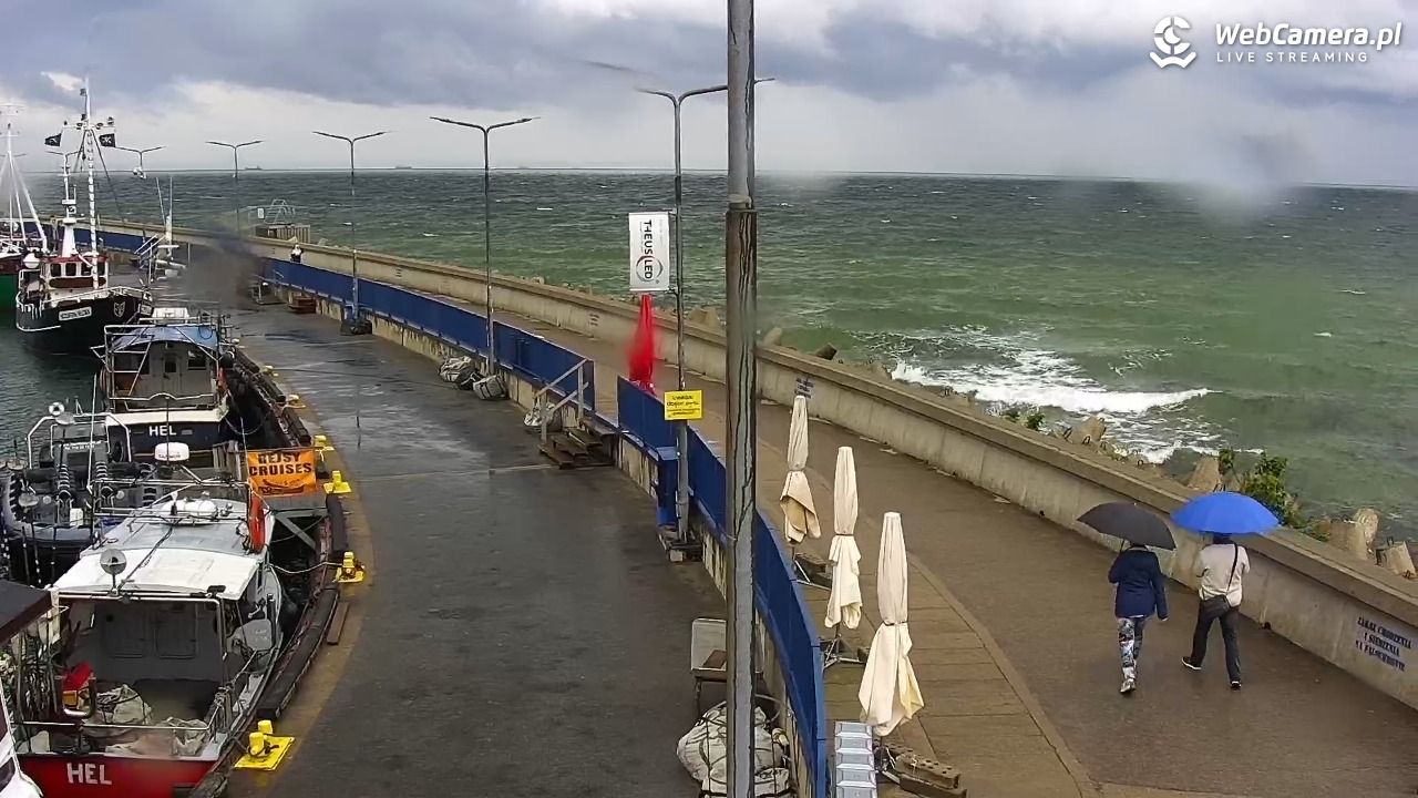 Hel - widok na bulwar i plażę - 15 czerwiec 2026, 11:19