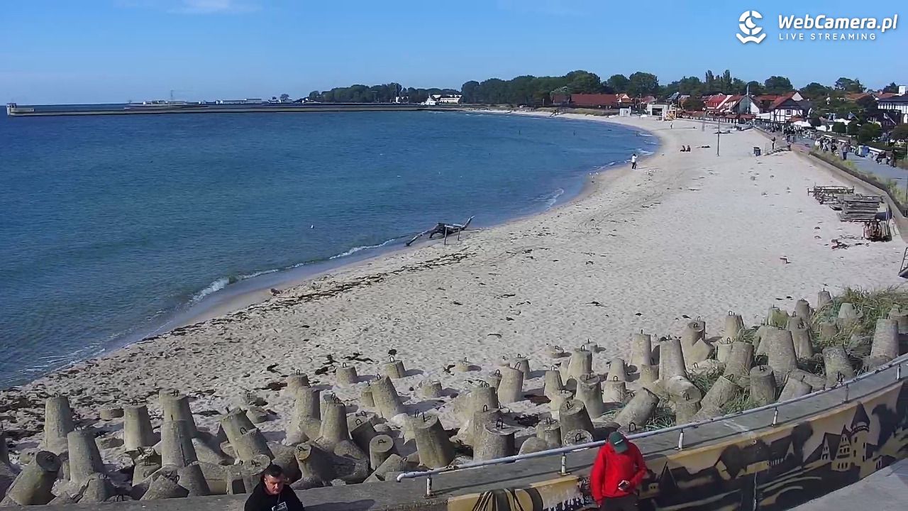 Hel - widok na bulwar i plażę - 01 październik 2026, 13:43