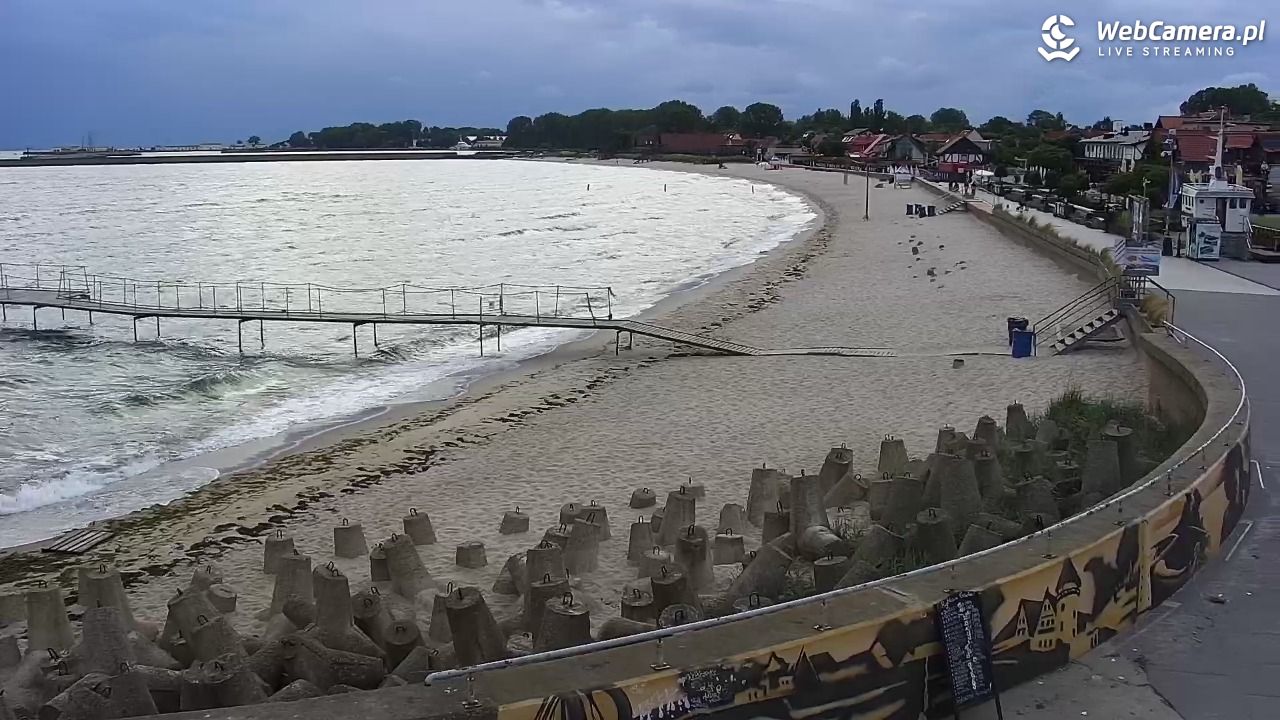 Hel - widok na bulwar i plażę - 14 czerwiec 2026, 19:58