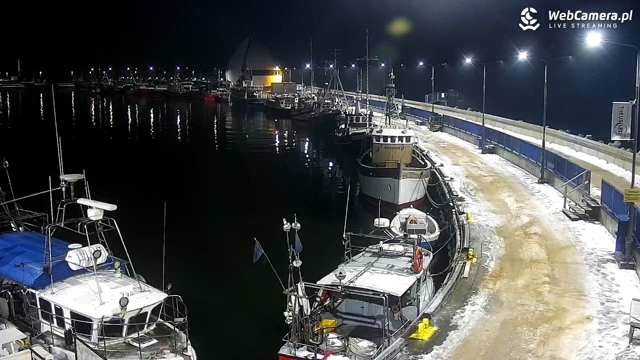 Hel - widok na bulwar i plażę - 27 styczeń 2026, 19:26