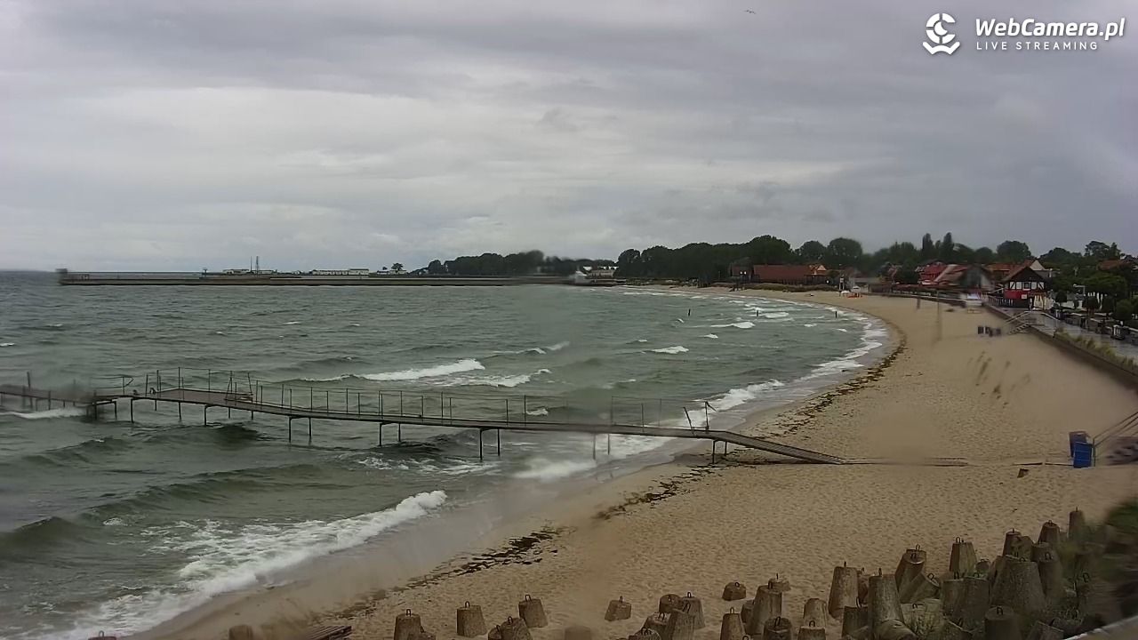 Hel - widok na bulwar i plażę - 14 czerwiec 2026, 08:27
