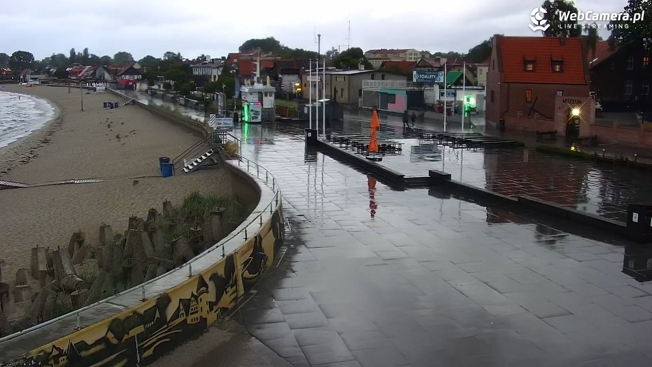 Hel - widok na bulwar i plażę - 14 czerwiec 2026, 21:03