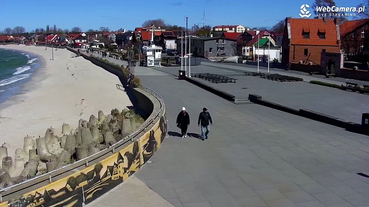 Hel - widok na bulwar i plażę - 26 kwiecień 2026, 11:16