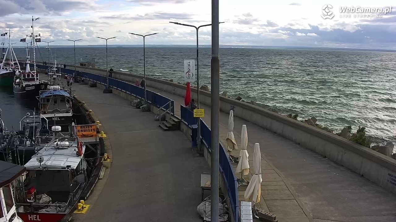 Hel - widok na bulwar i plażę - 14 czerwiec 2026, 18:51
