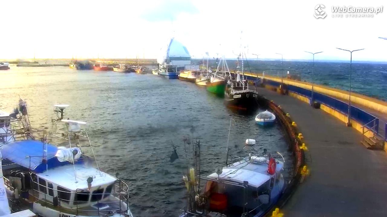 Hel - widok na bulwar i plażę - 21 listopad 2025, 08:59