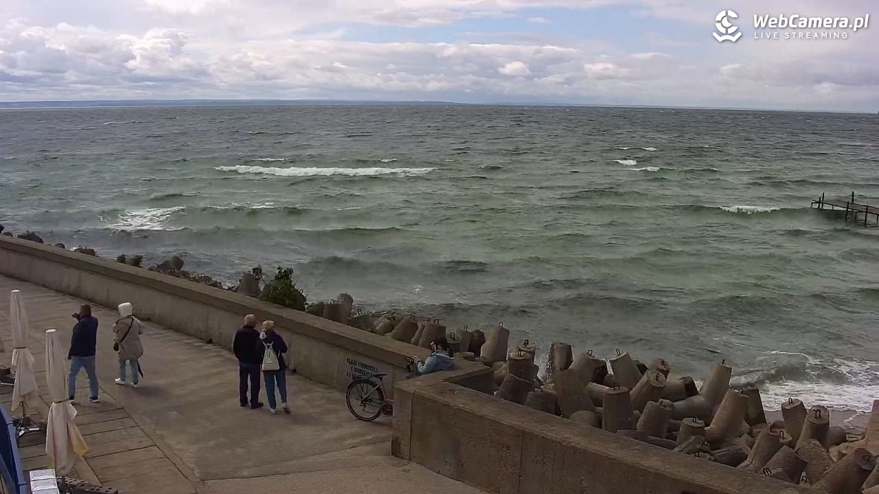 Hel - widok na bulwar i plażę - 14 czerwiec 2026, 14:08