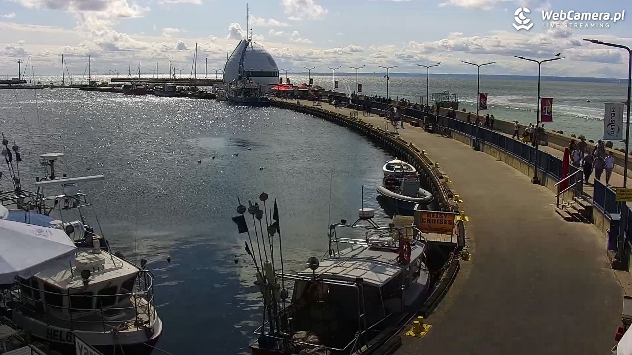 Hel - widok na bulwar i plażę - 20 sierpień 2025, 13:37
