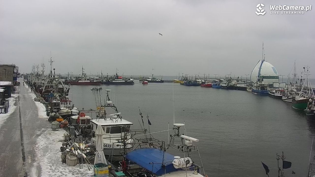 Hel - widok na bulwar i plażę - 26 styczeń 2026, 13:53