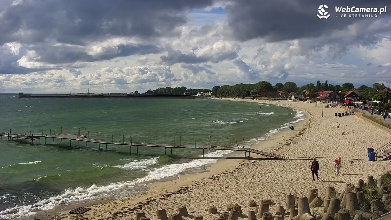Hel - widok na bulwar i plażę - 14 czerwiec 2026, 17:07
