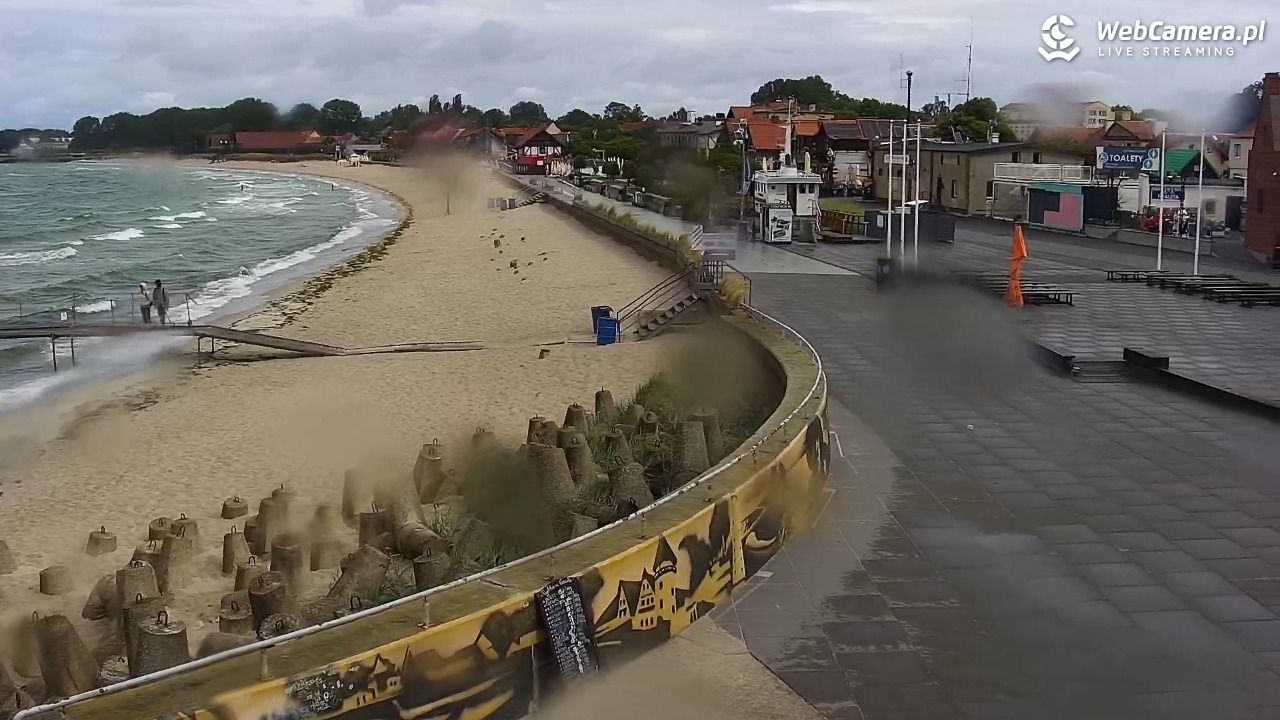 Hel - widok na bulwar i plażę - 14 czerwiec 2026, 09:32