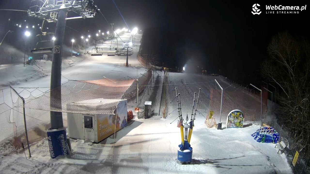 Hotel Stok w Wiśle - widok na tor saneczkowy - 31 grudzień 2025, 19:46