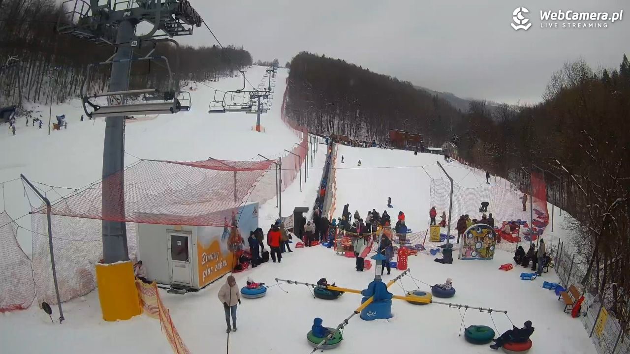 Hotel Stok w Wiśle - widok na tor saneczkowy - 21 luty 2026, 15:44