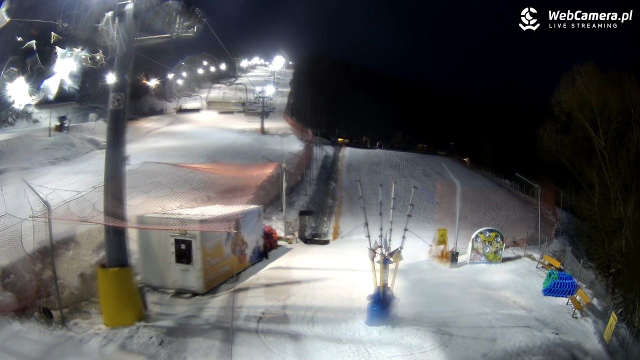 Hotel Stok w Wiśle - widok na tor saneczkowy - 22 luty 2026, 17:53