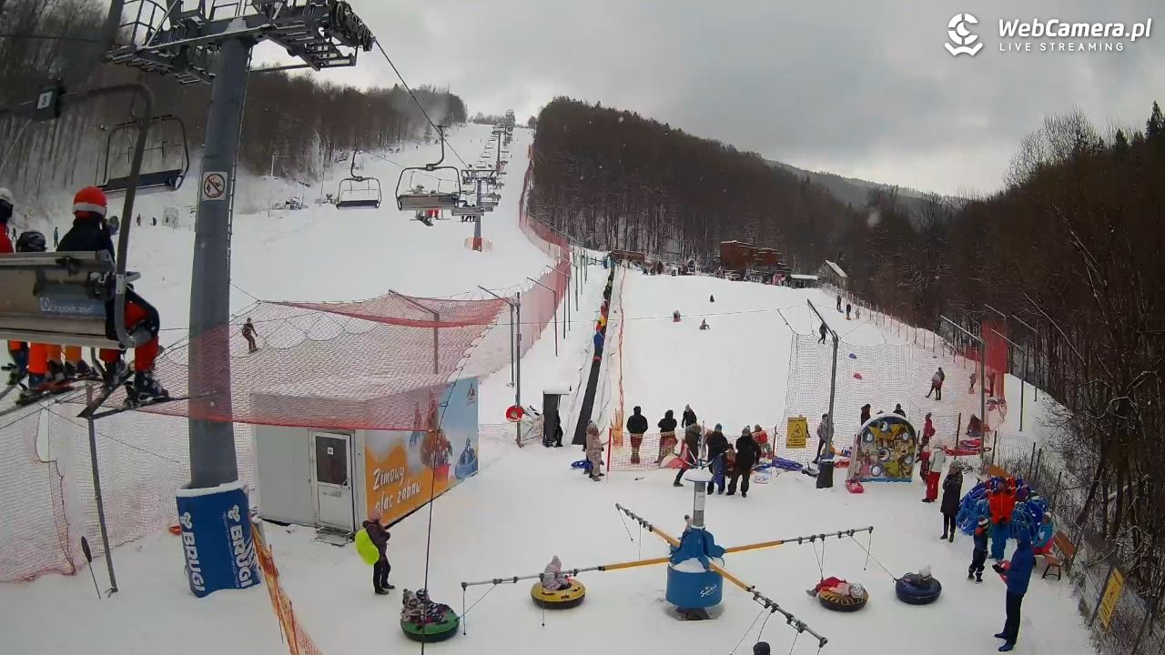 Hotel Stok w Wiśle - widok na tor saneczkowy - 31 grudzień 2025, 14:38