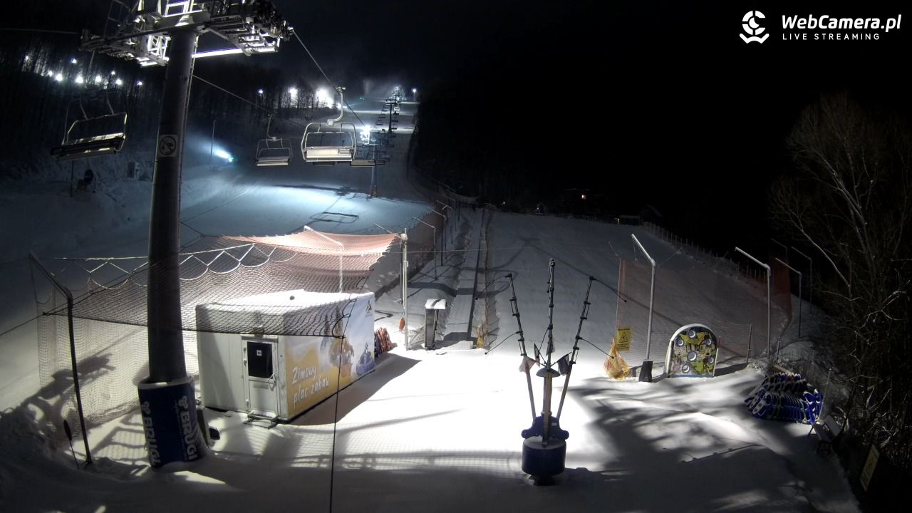 Hotel Stok w Wiśle - widok na tor saneczkowy - 30 grudzień 2025, 23:48