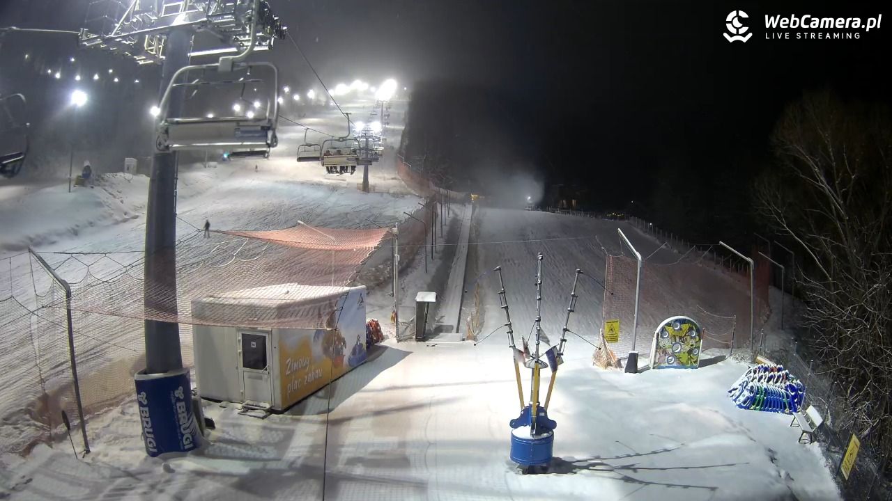 Hotel Stok w Wiśle - widok na tor saneczkowy - 30 grudzień 2025, 20:46