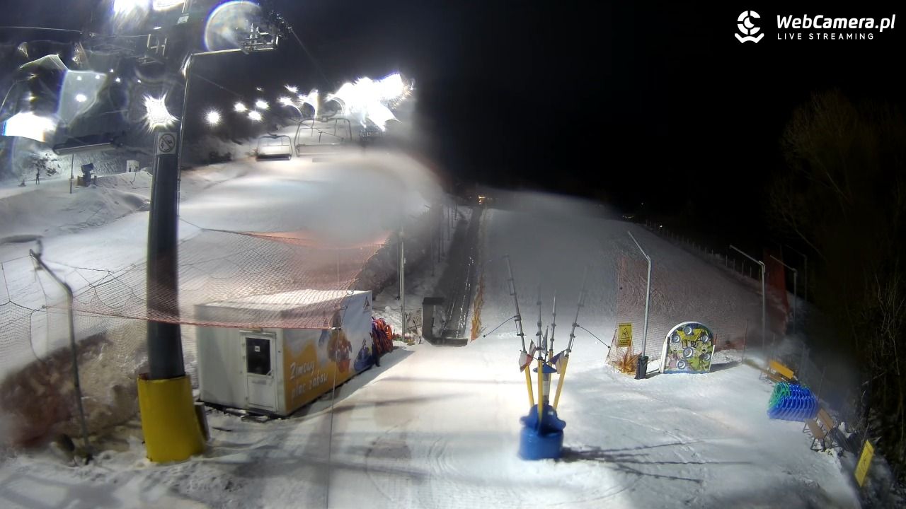 Hotel Stok w Wiśle - widok na tor saneczkowy - 22 luty 2026, 18:51
