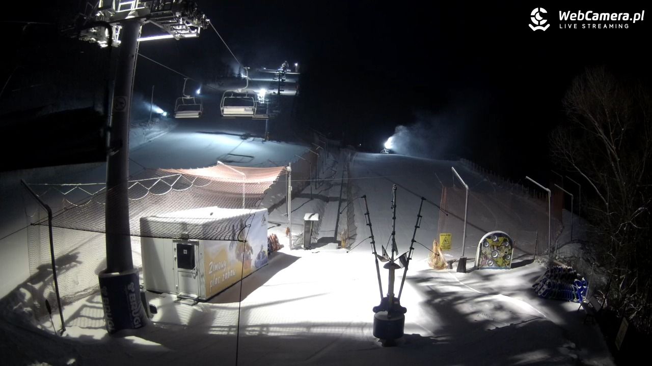 Hotel Stok w Wiśle - widok na tor saneczkowy - 31 grudzień 2025, 06:42