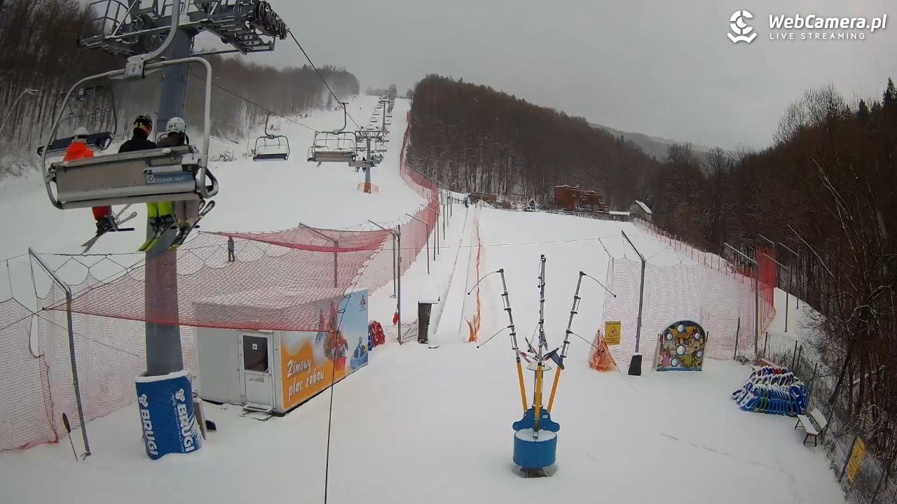 Hotel Stok w Wiśle - widok na tor saneczkowy - 31 grudzień 2025, 08:24