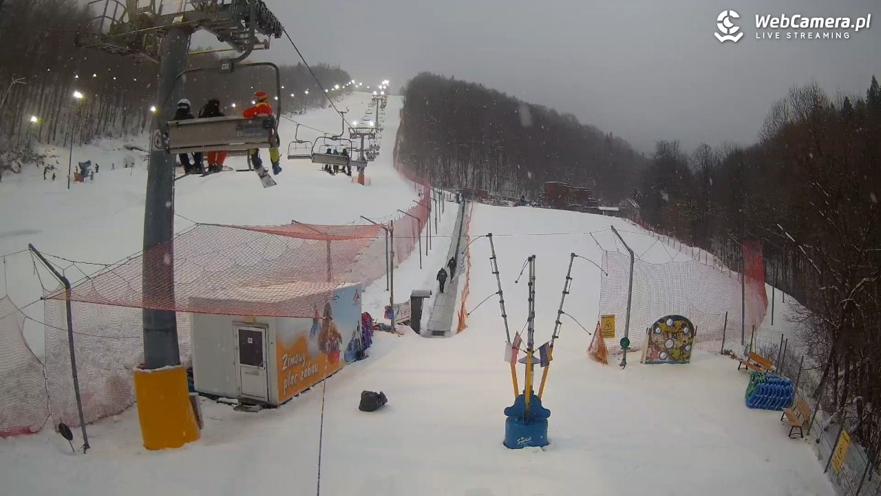 Hotel Stok w Wiśle - widok na tor saneczkowy - 21 luty 2026, 17:11