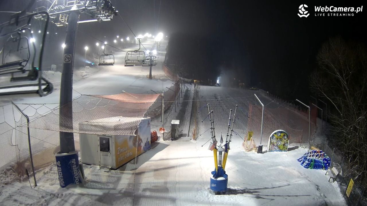Hotel Stok w Wiśle - widok na tor saneczkowy - 31 grudzień 2025, 19:38