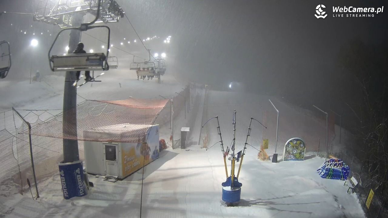 Hotel Stok w Wiśle - widok na tor saneczkowy - 30 grudzień 2025, 20:26