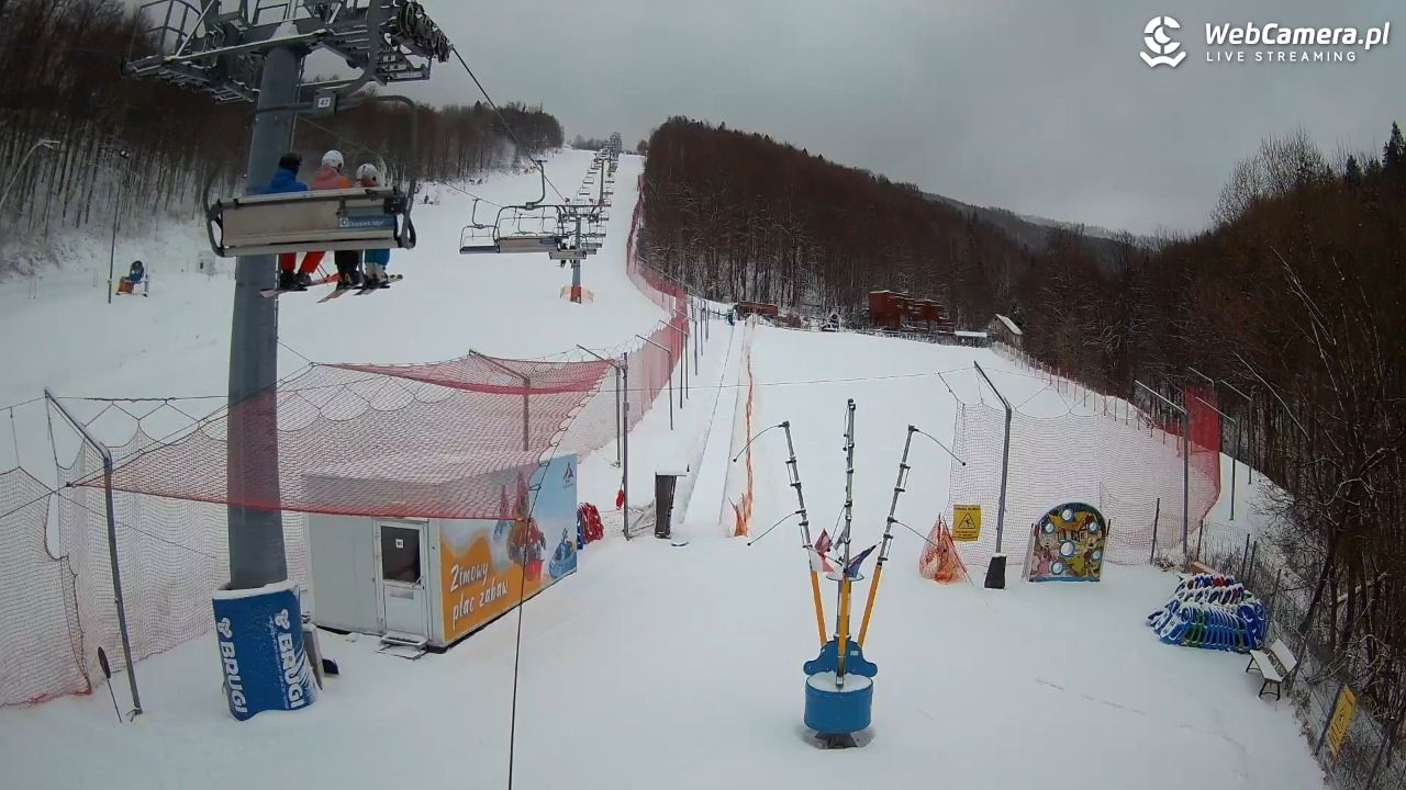 Hotel Stok w Wiśle - widok na tor saneczkowy - 31 grudzień 2025, 08:06