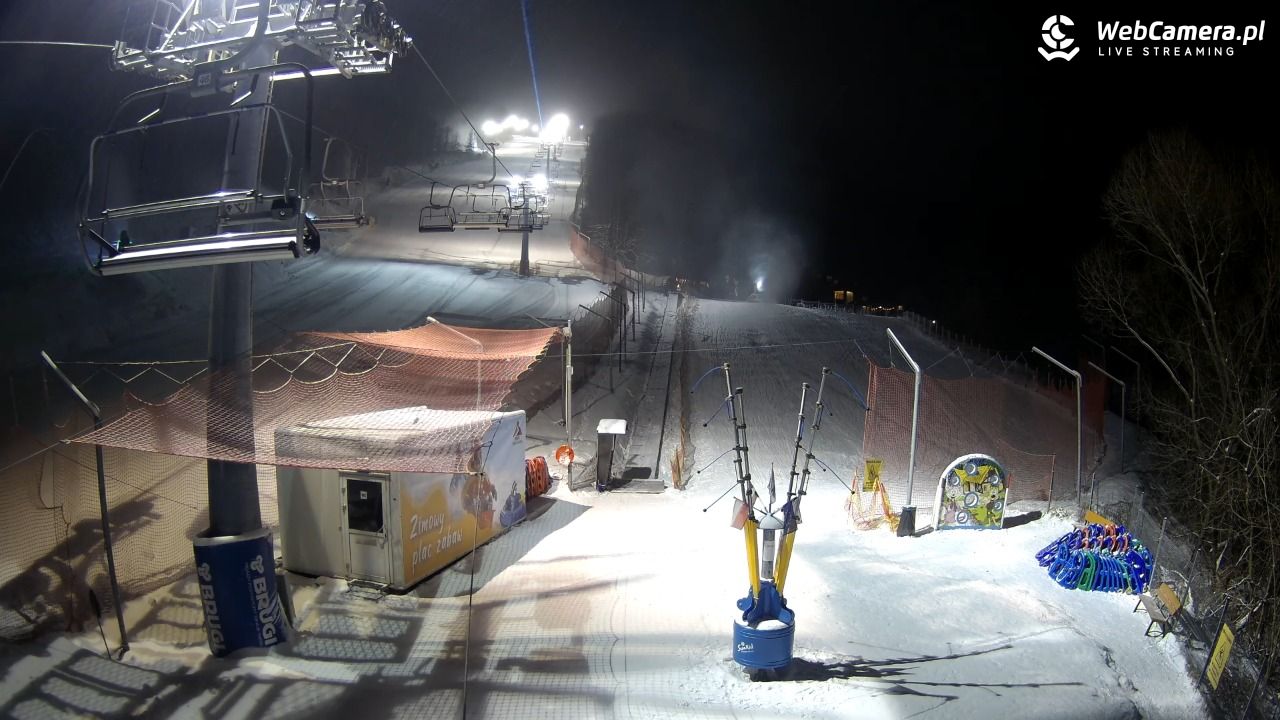 Hotel Stok w Wiśle - widok na tor saneczkowy - 31 grudzień 2025, 17:22