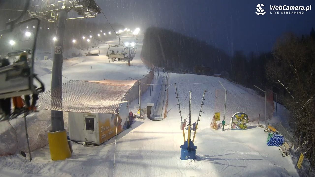 Hotel Stok w Wiśle - widok na tor saneczkowy - 21 luty 2026, 17:33