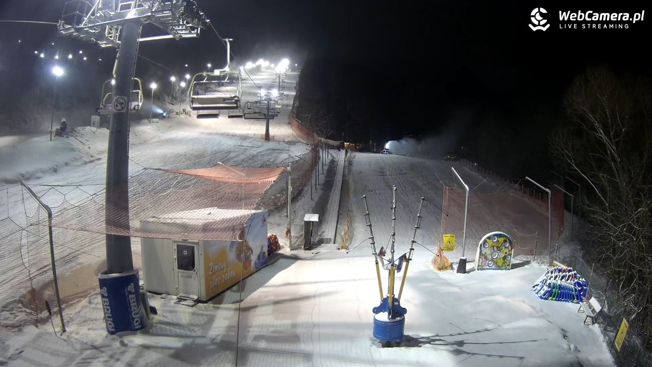Hotel Stok w Wiśle - widok na tor saneczkowy - 30 grudzień 2025, 21:13