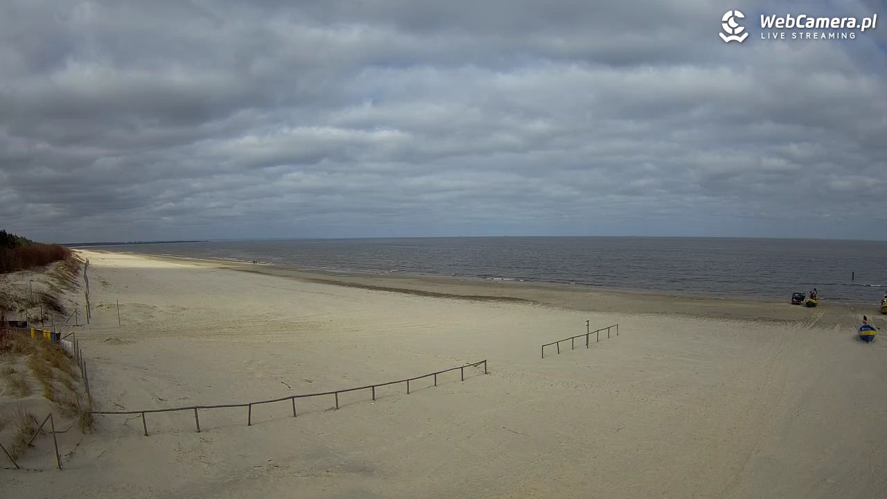 JANTAR - widok na plażę - 26 marzec 2026, 10:55