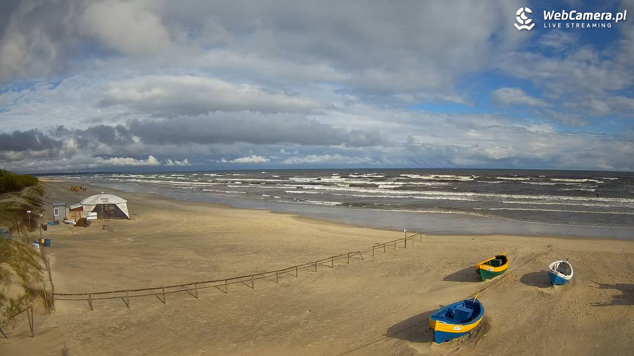 JANTAR - widok na plażę - 17 maj 2025, 07:56