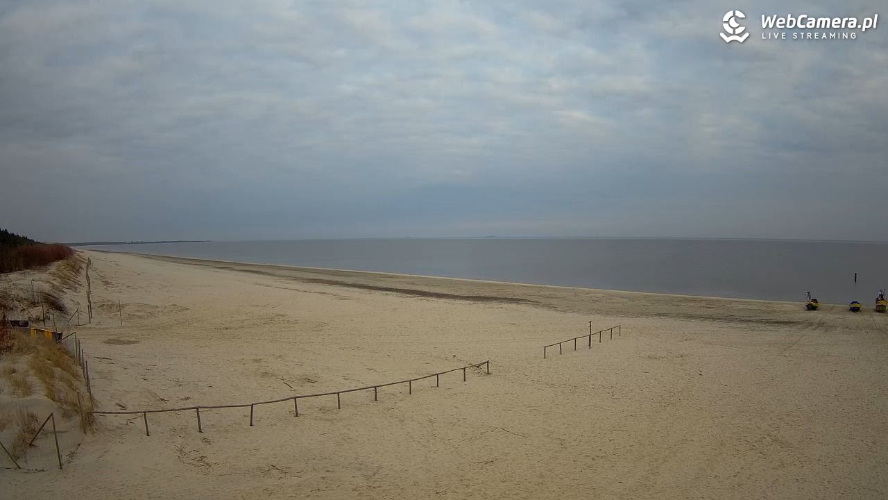 JANTAR - widok na plażę - 23 marzec 2026, 06:22