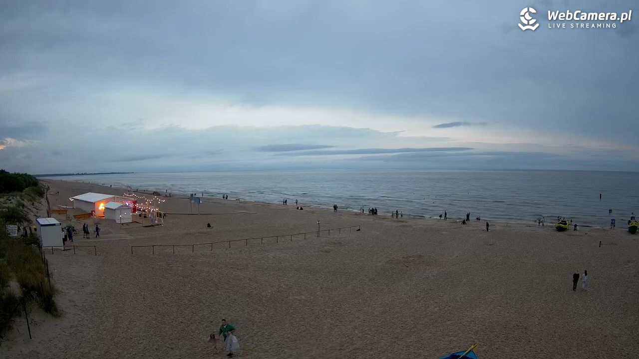 JANTAR - widok na plażę - 01 sierpień 2026, 20:55