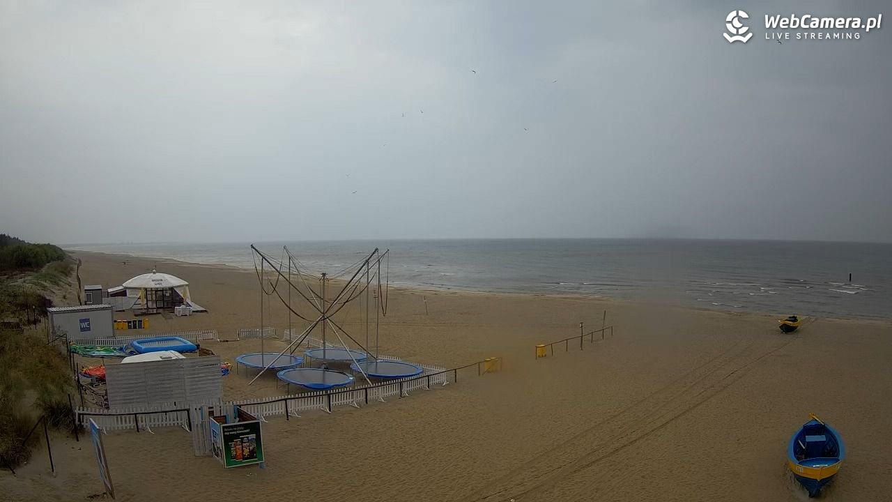 JANTAR - widok na plażę - 11 wresień 2025, 07:06