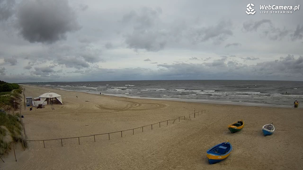 JANTAR - widok na plażę - 09 czerwiec 2025, 08:05