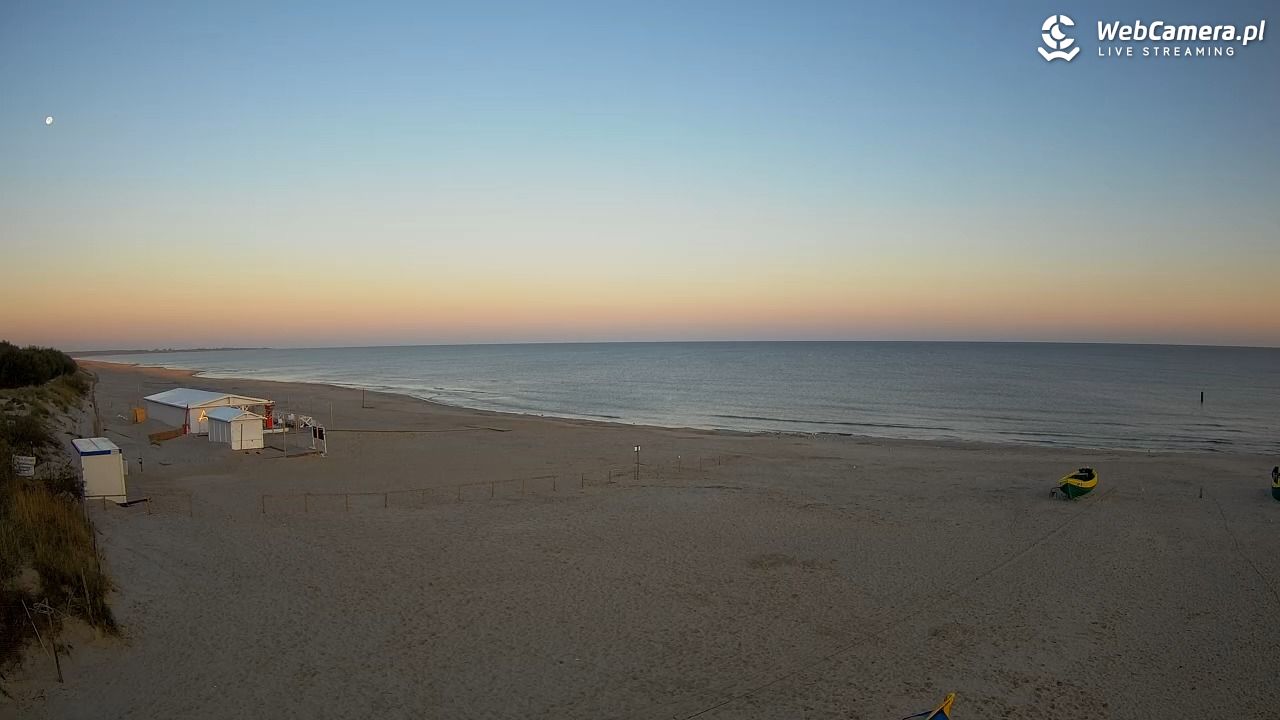JANTAR - widok na plażę - 28 wresień 2026, 06:56