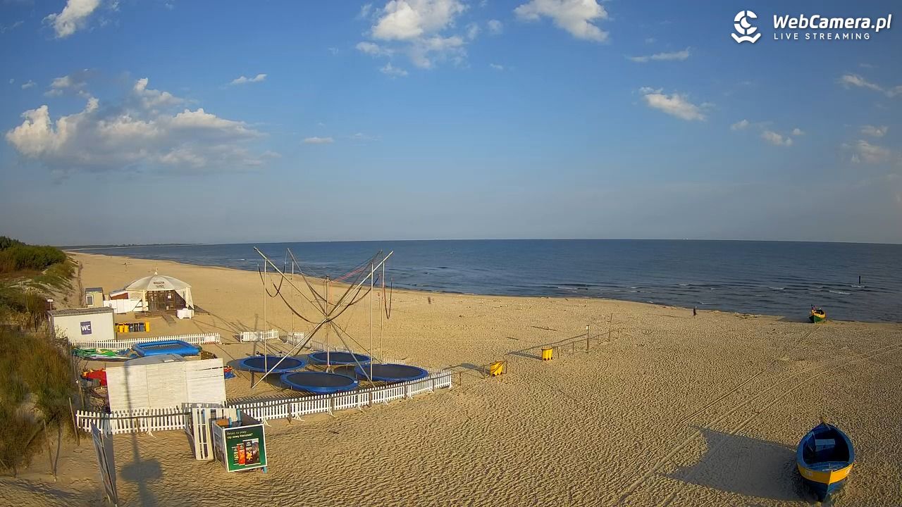 JANTAR - widok na plażę - 10 wresień 2025, 07:41