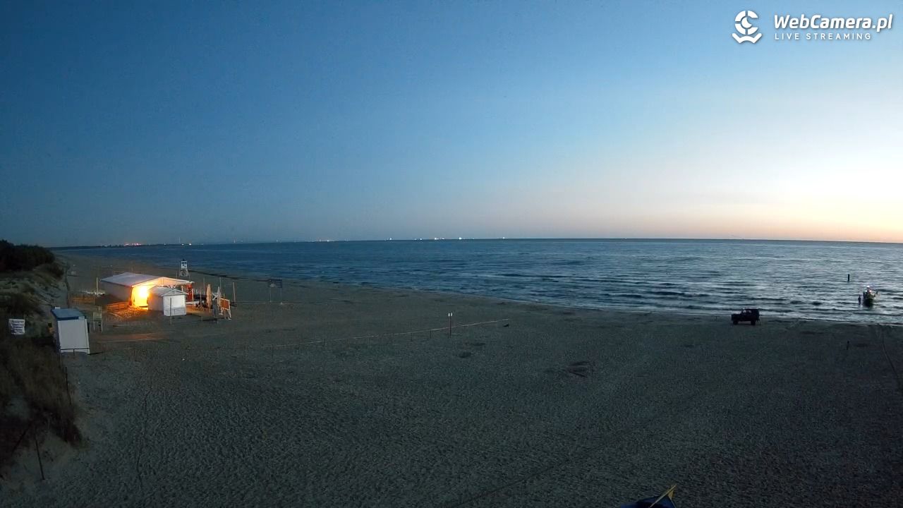 JANTAR - widok na plażę - 02 sierpień 2026, 04:07