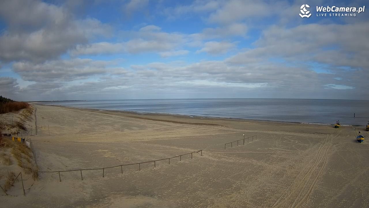 JANTAR - widok na plażę - 26 marzec 2026, 08:45