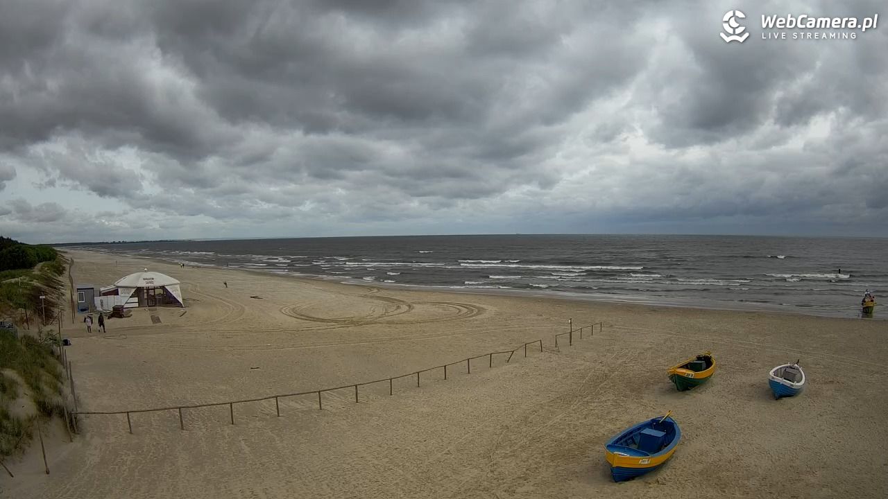 JANTAR - widok na plażę - 09 czerwiec 2025, 08:58