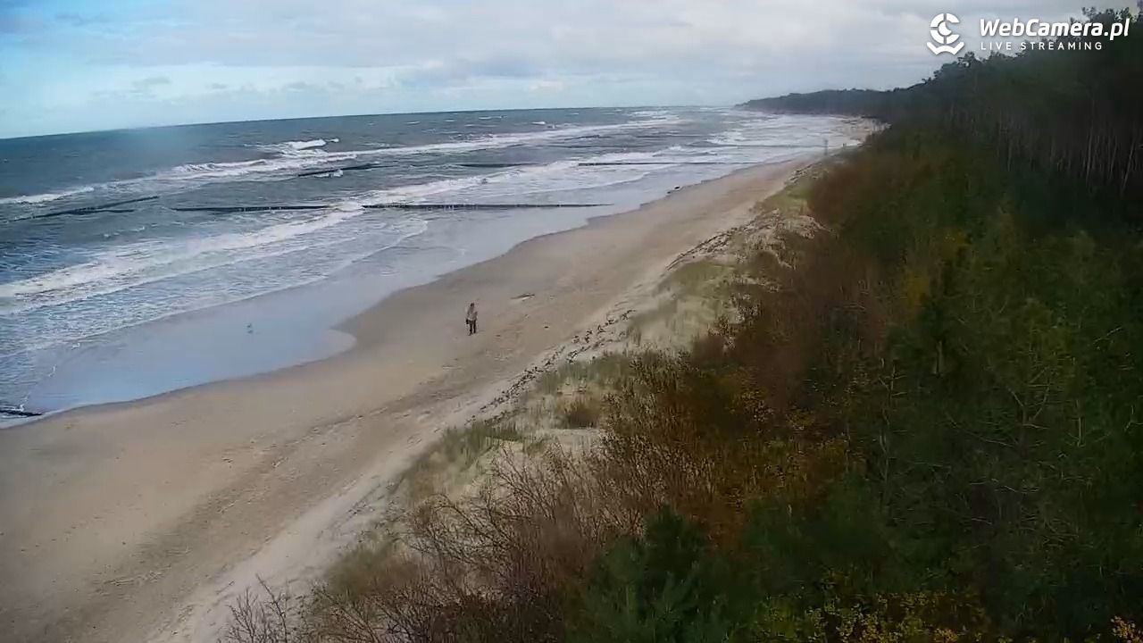 JAROSŁAWIEC - widok na plażę - 18 październik 2026, 09:59