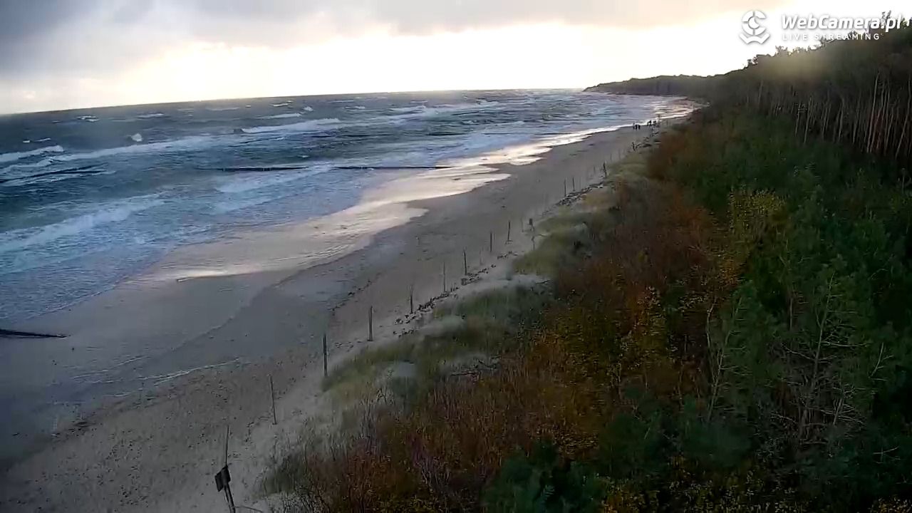 JAROSŁAWIEC - widok na plażę - 18 październik 2025, 09:06