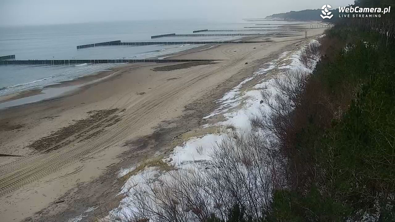 JAROSŁAWIEC - widok na plażę - 17 styczeń 2026, 10:28