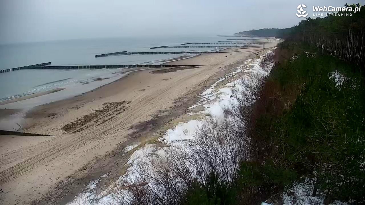 JAROSŁAWIEC - widok na plażę - 17 styczeń 2026, 12:53