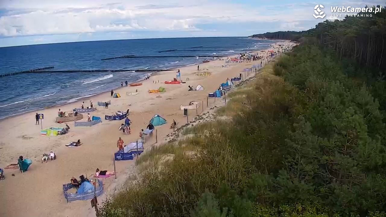 JAROSŁAWIEC - widok na plażę - 21 sierpień 2025, 15:10