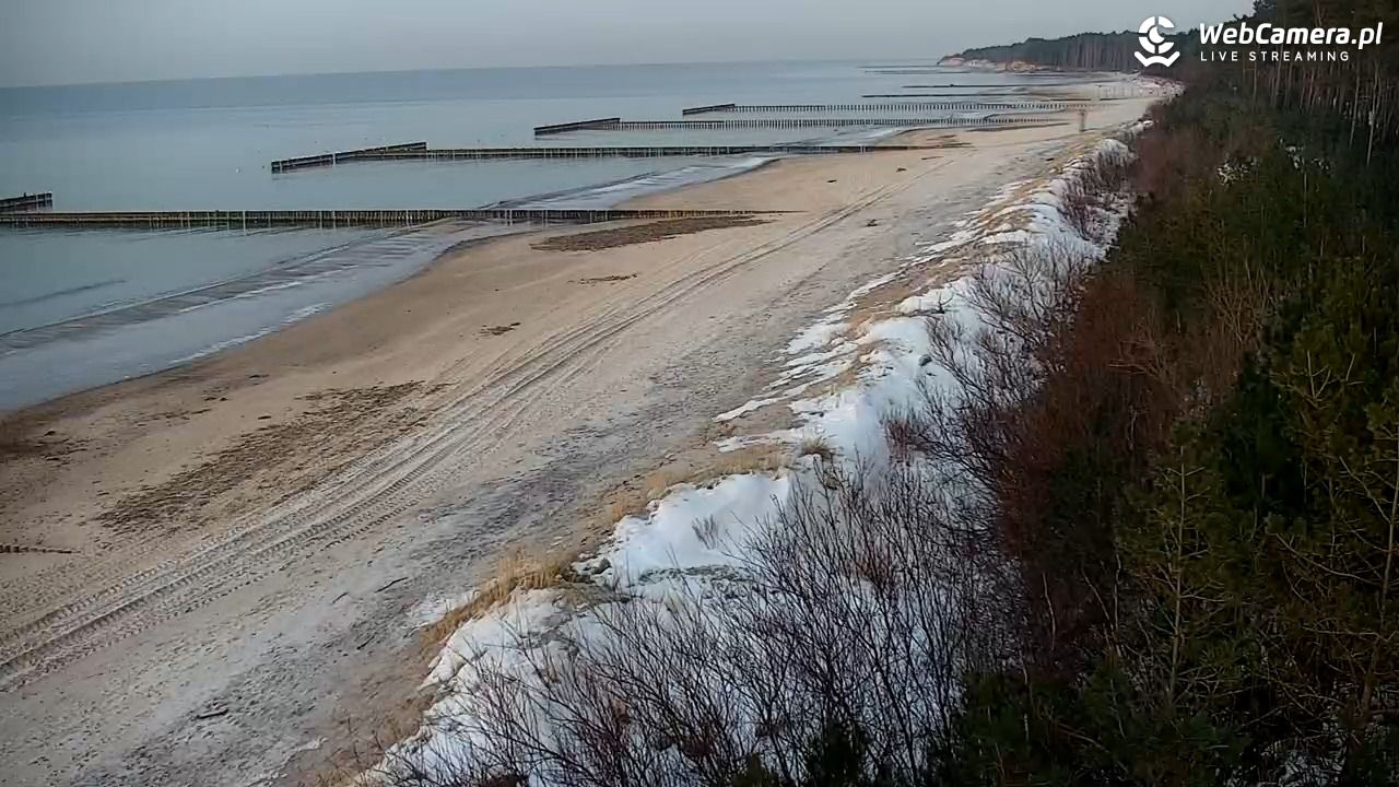 JAROSŁAWIEC - widok na plażę - 20 styczeń 2026, 16:29