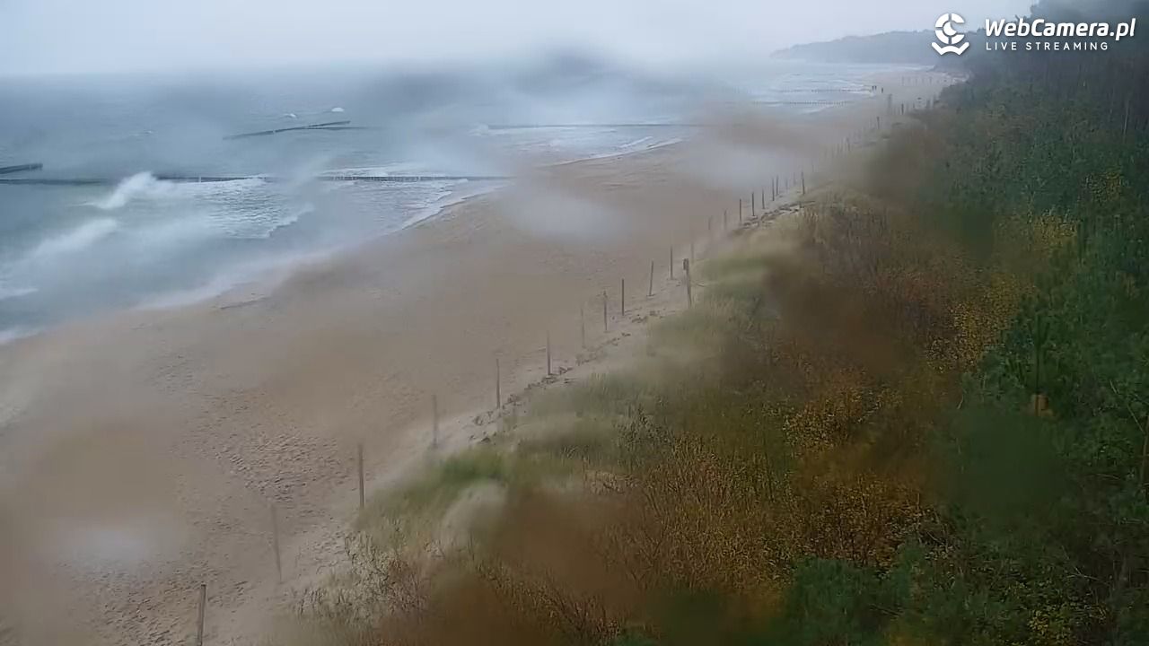 JAROSŁAWIEC - widok na plażę - 17 październik 2025, 10:52