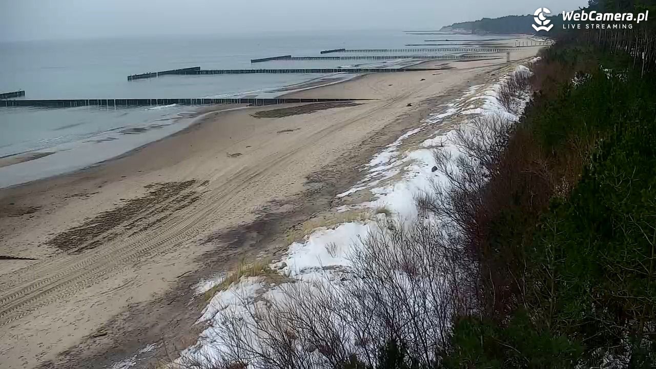 JAROSŁAWIEC - widok na plażę - 17 styczeń 2026, 12:53
